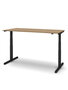Sit/stand desk 120 x 80 cm Top walnut, frame in black.