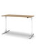 Sit/stand desk 120 x 80 cm Top walnut, frame in white._