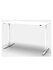 Sit/stand desk 120 x 80 cm Top white, frame in white._