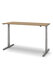 Sit/stand desk 120 x 80 cm Top walnut, frame in alu._