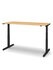 Sit/stand desk 120 x 80 cm Top oak, frame in black._