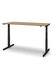 Sit/stand desk 120 x 80 cm Top walnut, frame in black._